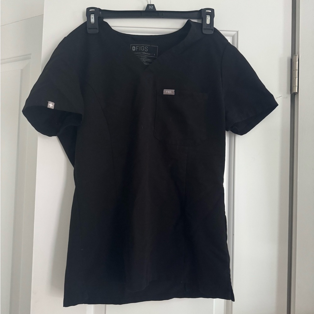 Figs Black Short Sleeve Tee